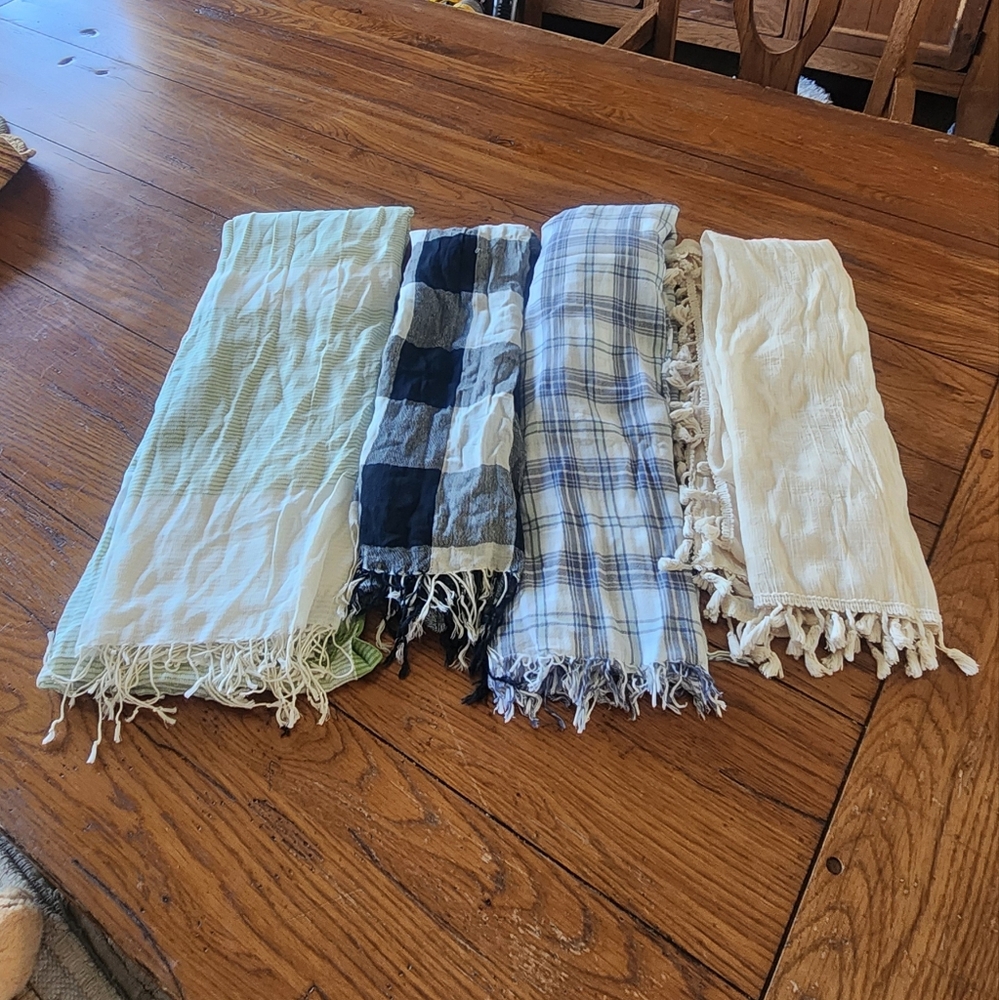 Lot of FOUR scarves